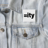 Badge Carré 5 Cm Égalité (En situation)