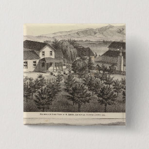 Badge Carré 5 Cm Egger, résidences de Haines, fermes