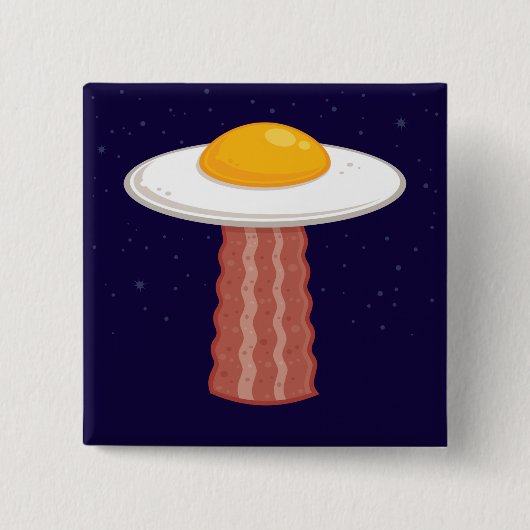 Badge Carré 5 Cm Eggstraterrestrial (Devant)