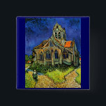 Badge Carré 5 Cm Église d'Auvers Van Gogh<br><div class="desc">Église à Auvers, Vincent van Gogh, Auvers-sur-Oise, juin 1890. Huile sur toile, 94 x 74 cm. Musée d'Orsay à Paris. Vincent Willem van Gogh (30 mars 1853 - 29 juillet 1890) était un artiste postimpressionniste néerlandais. Certaines de ses peintures sont maintenant parmi les oeuvres d'art les plus connues, les plus...</div>