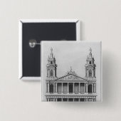 Badge Carré 5 Cm Église de Saint-Sulpice (Devant & derrière)