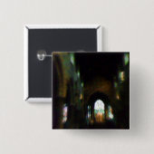 Badge Carré 5 Cm Église noire (Devant & derrière)