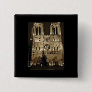 Badge Carré 5 Cm Église Notre-Dame