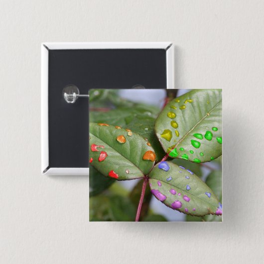 Badge Carré 5 Cm Égouttement avec fierté (Devant & derrière)