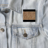 Badge Carré 5 Cm égypte (En situation)