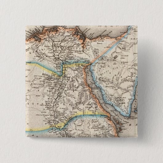 Badge Carré 5 Cm Égypte 14 (Devant)