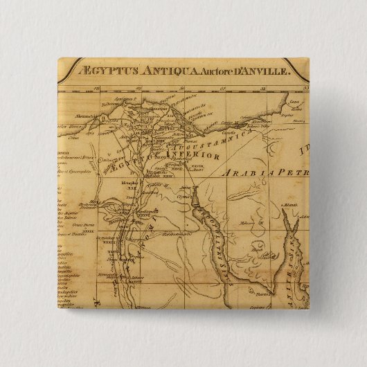 Badge Carré 5 Cm Égypte ancienne 3 (Devant)