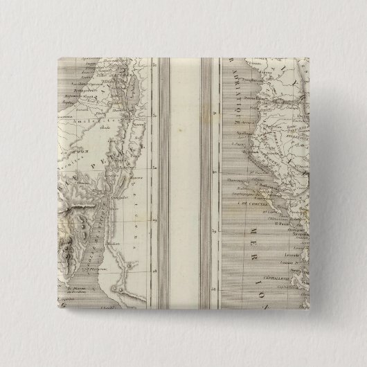 Badge Carré 5 Cm Egypte ancienne, Grèce antique (Devant)