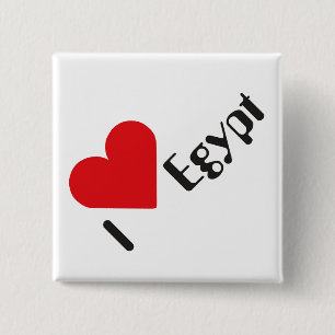 Badge Carré 5 Cm Égypte - Egypt Button
