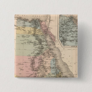 Badge Carré 5 Cm Egypte et Abyssinie