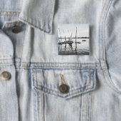 Badge Carré 5 Cm Egypte luxueuse, Feluccas sur le Nil (En situation)