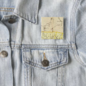 Badge Carré 5 Cm Égypte, Soudan (En situation)