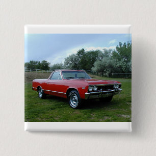 Badge Carré 5 Cm EL 1967 de Chevrolet Chevelle Camino
