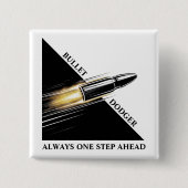 Badge Carré 5 Cm Élection politique américaine (Devant)