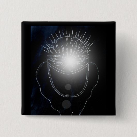 Badge Carré 5 Cm Électricité statique (Devant)