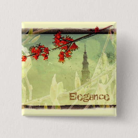 Badge Carré 5 Cm Élégance (Devant)