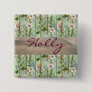 Badge Carré 5 Cm Élégant doux