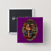 Badge Carré 5 Cm Elf Princess (Devant & derrière)
