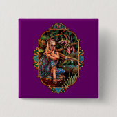 Badge Carré 5 Cm Elf Princess (Devant)