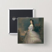 Badge Carré 5 Cm Elizabeth de la Bavière (Devant & derrière)