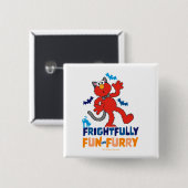 Badge Carré 5 Cm Elmo | Amusant et fureur (Devant & derrière)