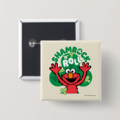 Badge Carré 5 Cm Elmo | Rouleau "N" shamrock (Devant & derrière)