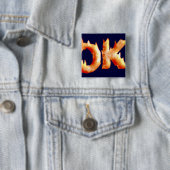 Badge Carré 5 Cm Elokut (En situation)