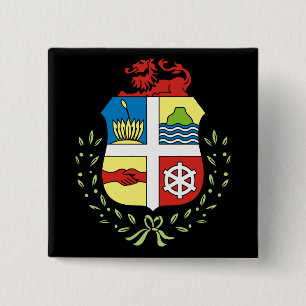 Badge Carré 5 Cm emblème aruba