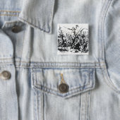 Badge Carré 5 Cm Émeutiers de Luddite (En situation)