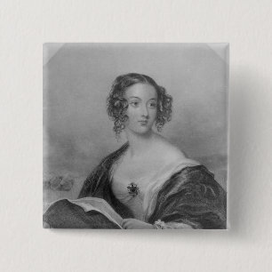 Badge Carré 5 Cm Emily Mary, comtesse Cowper