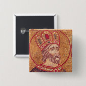 Badge Carré 5 Cm Empereur Constantine I le grand (Devant & derrière)