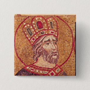 Badge Carré 5 Cm Empereur Constantine I le grand