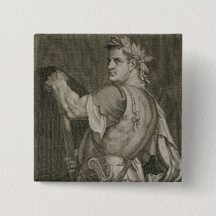 Badge Carré 5 Cm Empereur de D. Titus Vespasian d'engrav d'ANNONCE