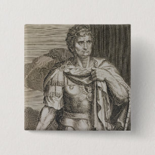 Badge Carré 5 Cm Empereur de Nero Claudius César de l'ANNONCE de
