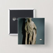 Badge Carré 5 Cm Empereur romain saint de Charles IV (Devant & derrière)