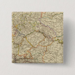 Badge Carré 5 Cm Empire allemand, Hongrie, Galice