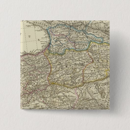 Badge Carré 5 Cm Empire byzantin, est (Devant)