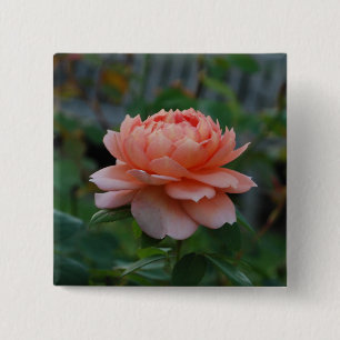 Badge Carré 5 Cm En fleur