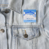 Badge Carré 5 Cm En mémoire d'amour de.._Button (En situation)
