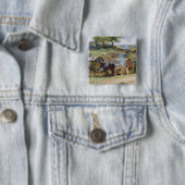 Badge Carré 5 Cm Encampment, Appleby gitan, 1919 (En situation)