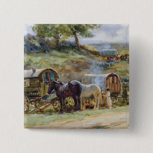 Badge Carré 5 Cm Encampment, Appleby gitan, 1919 (Devant)