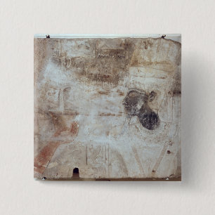 Badge Carré 5 Cm Encens de offre de Tuthmosis III au dieu,