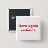 Badge Carré 5 Cm Encore né plouc (Devant & derrière)