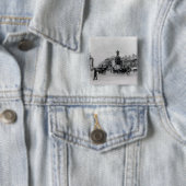 Badge Carré 5 Cm Endroit de Waterloo, Londres (En situation)