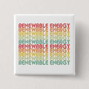 Badge Carré 5 Cm Énergie renouvelable