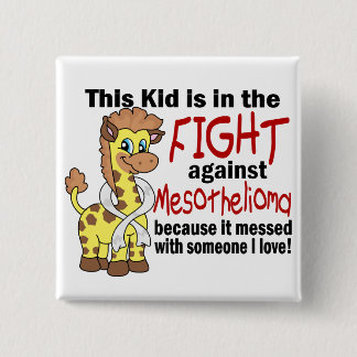 Badge Carré 5 Cm Enfant dans le combat contre le mèsothéliome