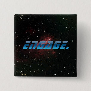 Badge Carré 5 Cm Engagez