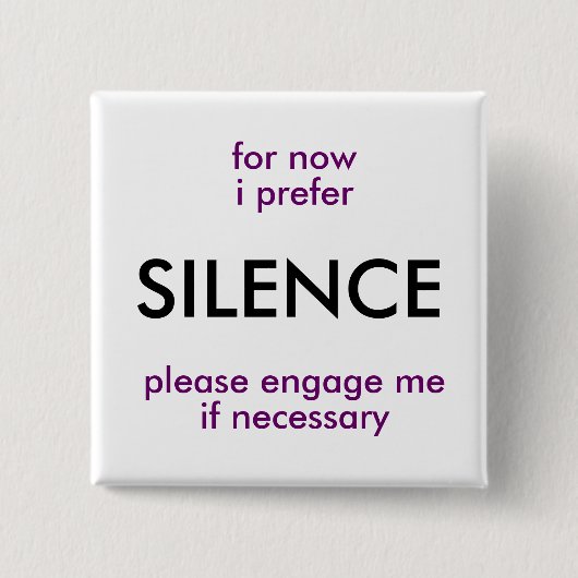 Badge Carré 5 Cm engagez s'il y a lieu (Devant)
