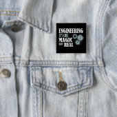 Badge Carré 5 Cm Engineering (En situation)