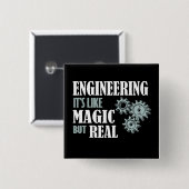 Badge Carré 5 Cm Engineering (Devant & derrière)
